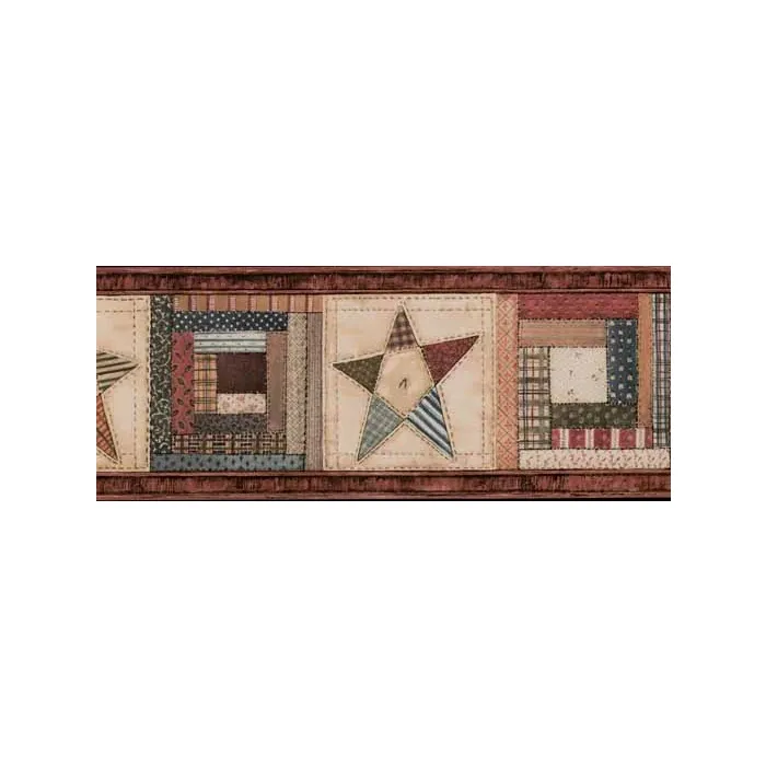 Quilted Star Wallpaper Border