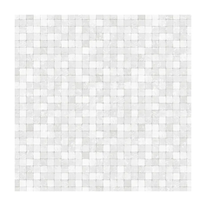 Light Grey/Whites Faux 1/2" Tile Light Grey, Off White Norwall Wallcovering G67421