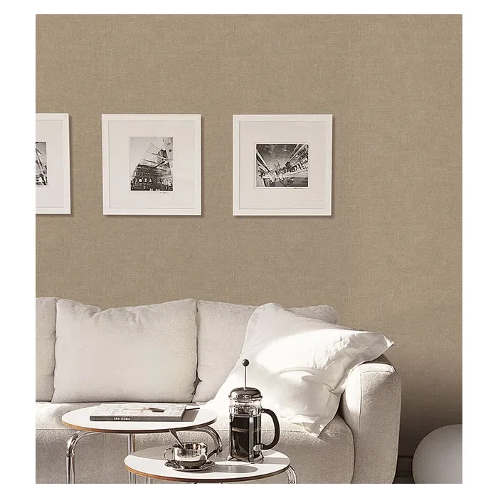 Dark Taupe Linen Wallpaper Dark Taupe Norwall Wallcovering G67435