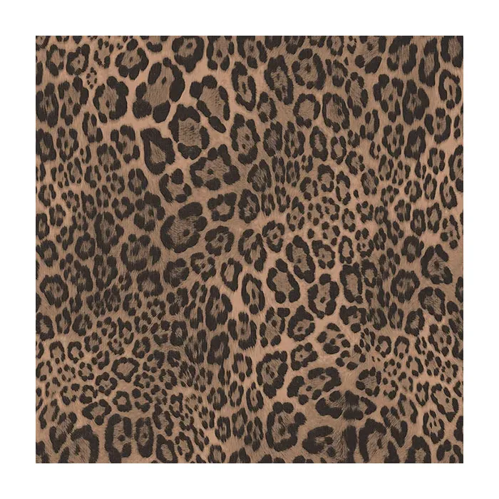 Black, Bronze Cheetah Print Wallpaper Black, Bronze Norwall Wallcovering G67461