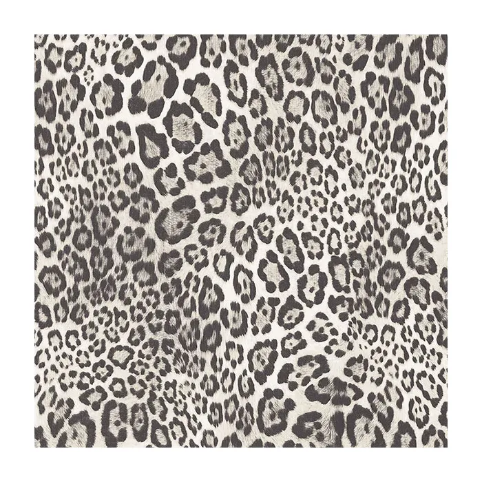 Black, White Cheetah Print Wallpaper Black, White Norwall Wallcovering G67462