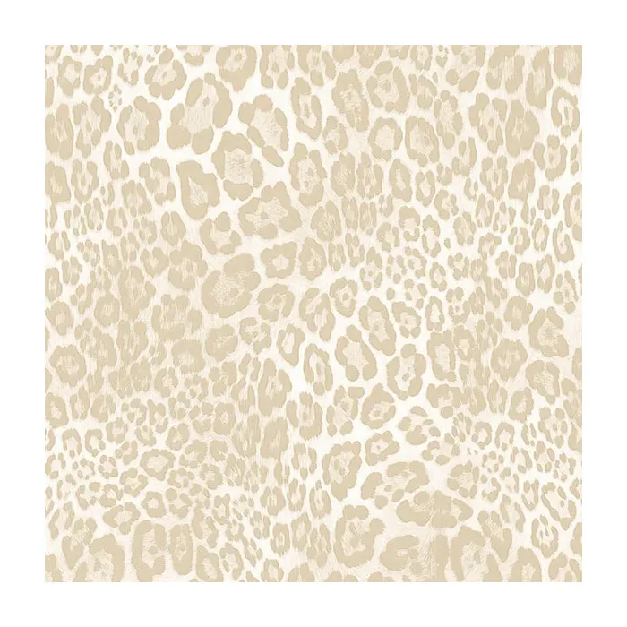 Shades of Beige Cheetah Print Wallpaper Beige, Light Off White Norwall Wallcovering G67464