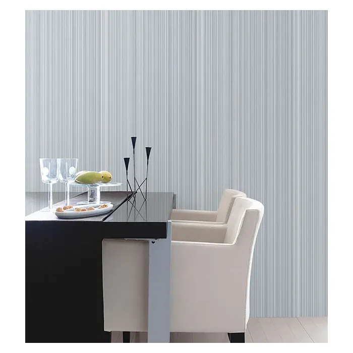 Shades of Blue Stria Striped Wallpaper Blue, Navy, light Blue Norwall Wallcovering G67482