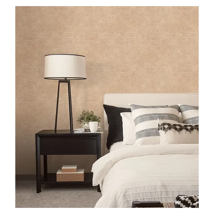Medium Beige Croc Skin Wallpaper Medium Beige Norwall Wallcovering G67499