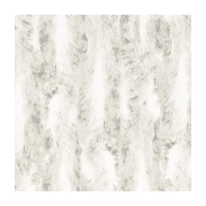 Chinchilla Fur Wallpaper Light Grey, White, Weathered White Norwall Wallcovering G67950