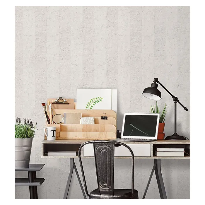 Concrete Stripe Wallpaper Grey, Light Script White Norwall Wallcovering G67954