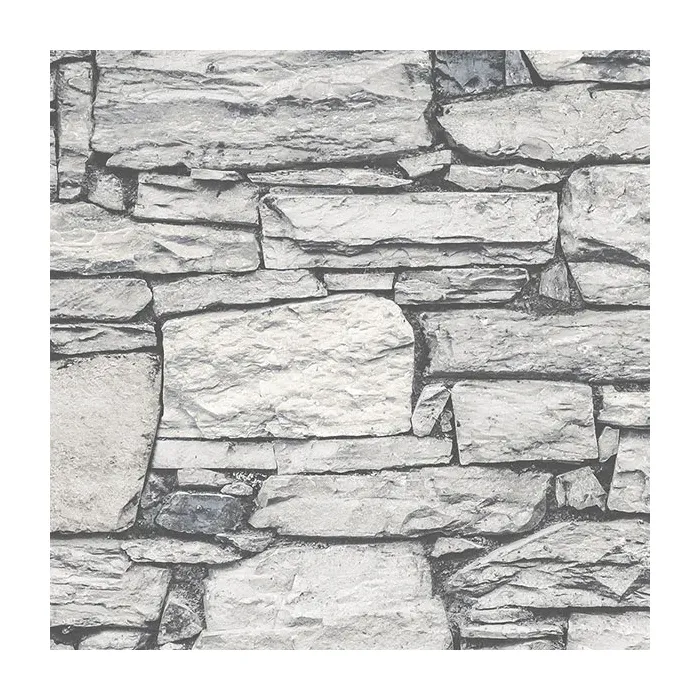 Organic Slate Wallpaper Grey, Seagull, Pencil, Dove, Black, Pepper Norwall Wallcovering G67971