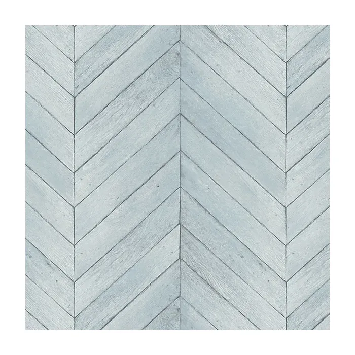 Chevron Wood Wallpaper Turquoise, Blue, Aqua, Tidewater Norwall Wallcovering G67995