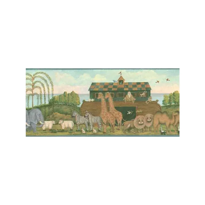 Noah's Ark and Animals Wallpaper Border