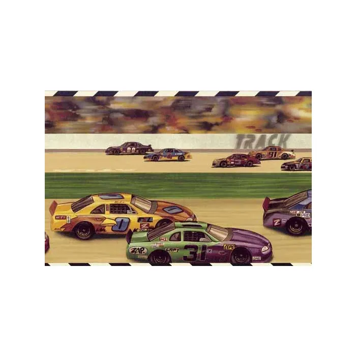 Race Track Wallpaper Border