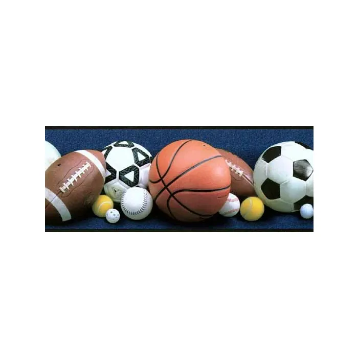 Blue All The Sports Wallpaper Border