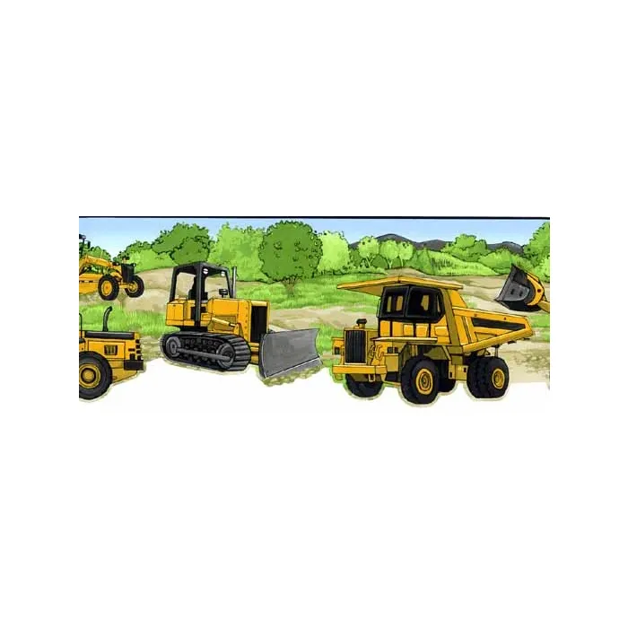 Construction Truck Wallpaper Border-2 Left