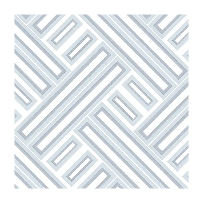 Rectangles Wallpaper Blue, Light Ocean Norwall Wallcovering GX37607