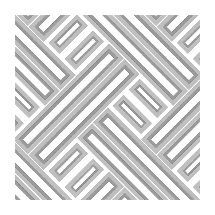 Rectangles Wallpaper Metallic Silver, Grey Norwall Wallcovering GX37608