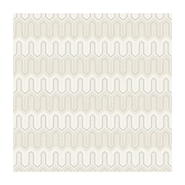Zig Zag Wallpaper Tan, Grey, Dove Norwall Wallcovering GX37610