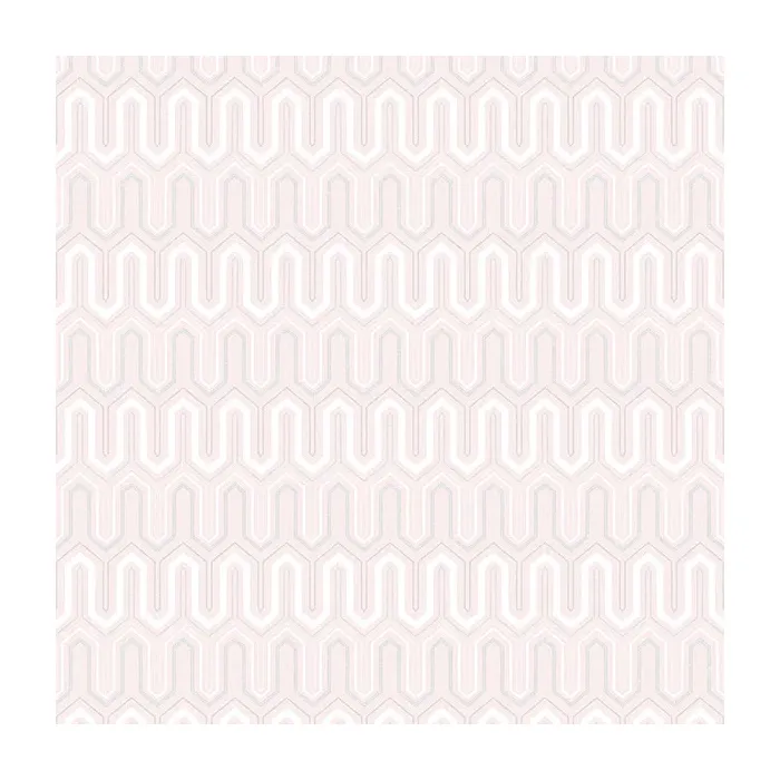 Zig Zag Wallpaper Pink, Grey, Rose, Dove Norwall Wallcovering GX37612