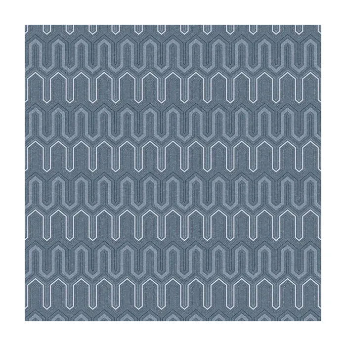 Zig Zag Wallpaper Denim Blues, Blue, Navy Norwall Wallcovering GX37618