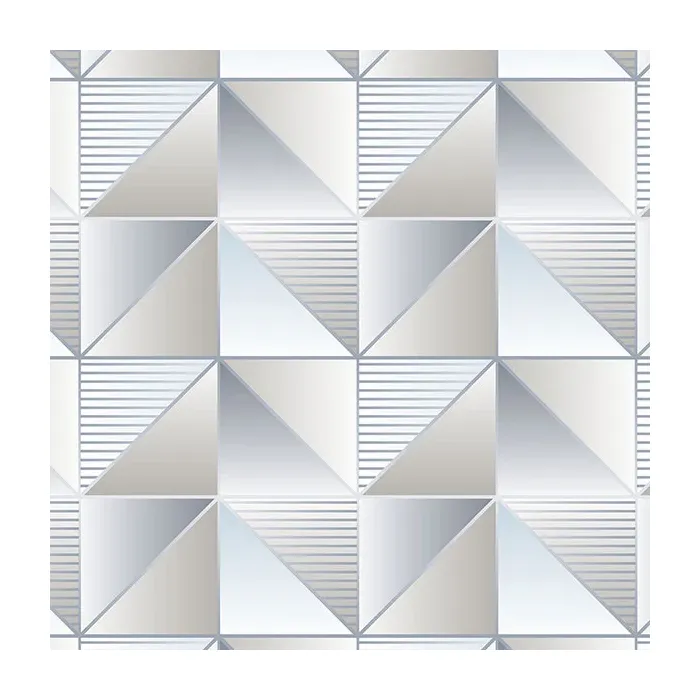 Cubist Wallpaper Blue, Grey, Sea Norwall Wallcovering GX37634