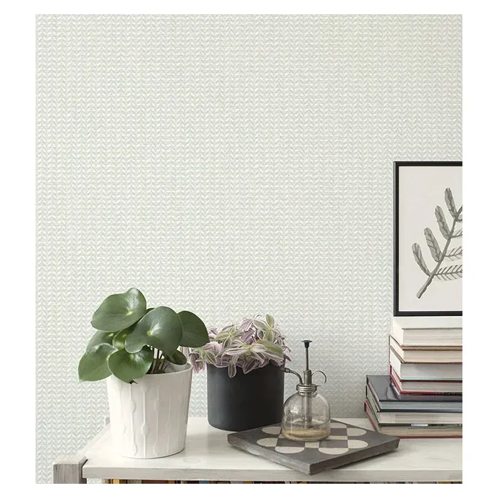 Mini Leaf Texture Wallpaper Green, Mint Norwall Wallcovering GX37646