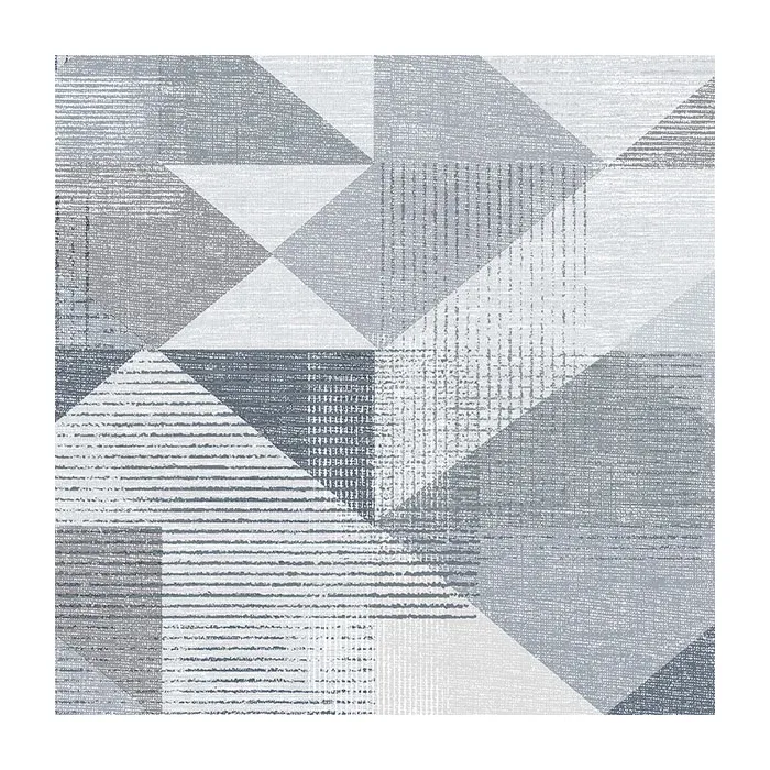 Silk Screen Geometric Wallpaper Navy, Grey Norwall Wallcovering GX37654
