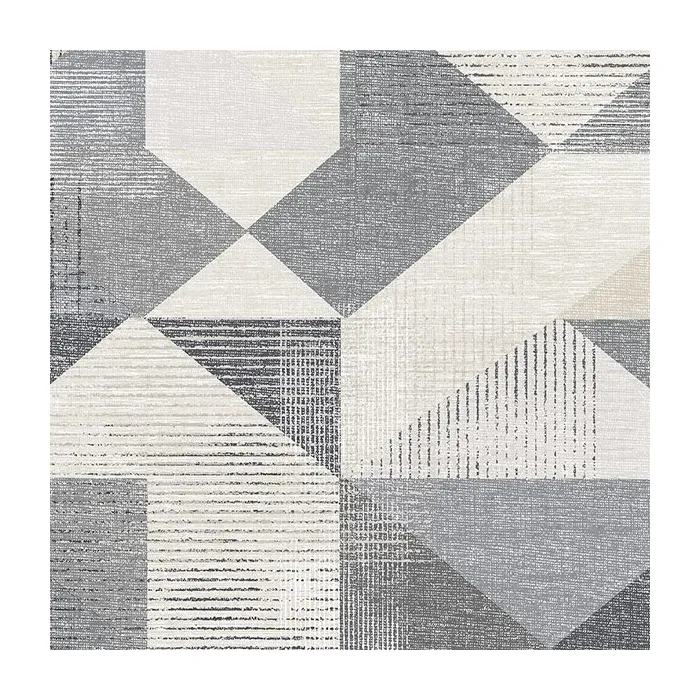 Silk Screen Geometric Wallpaper Black, Taupe Norwall Wallcovering GX37657