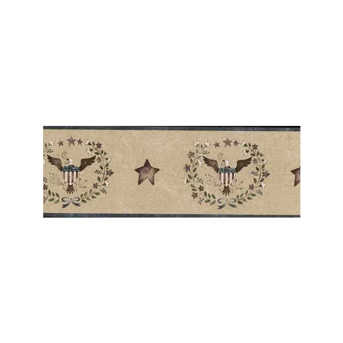 Blue Patriotic Eagle Wallpaper Border