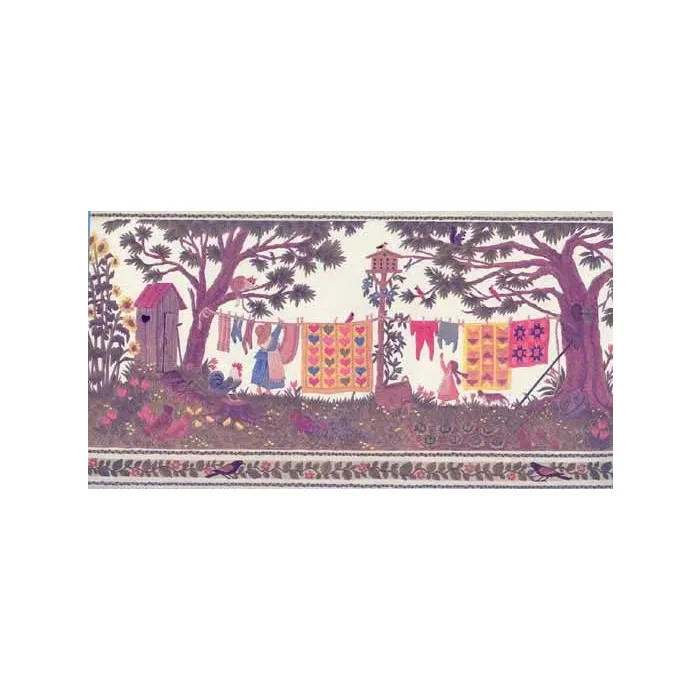 Clothesline Wallpaper Border