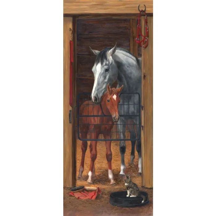 Horse at Stable Mural HJ6713M