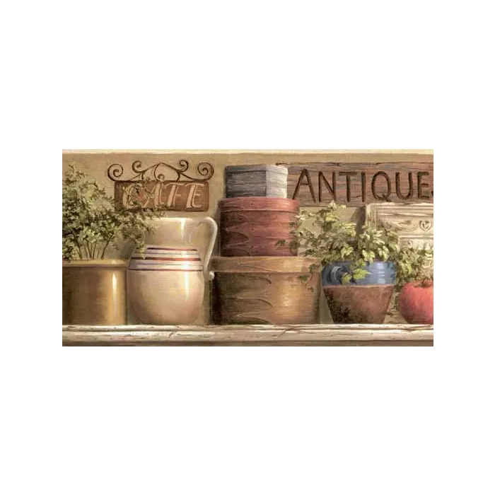 Plaques and Signs Wallpaper Border