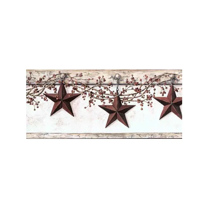 Barn Star and Pip Berry Wallpaper Border