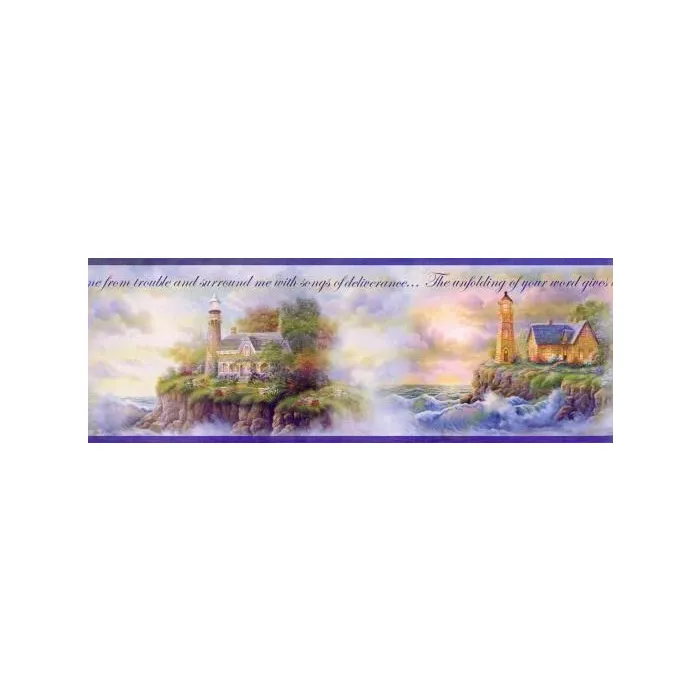 Inspirational Lighthouse Wallpaper Border