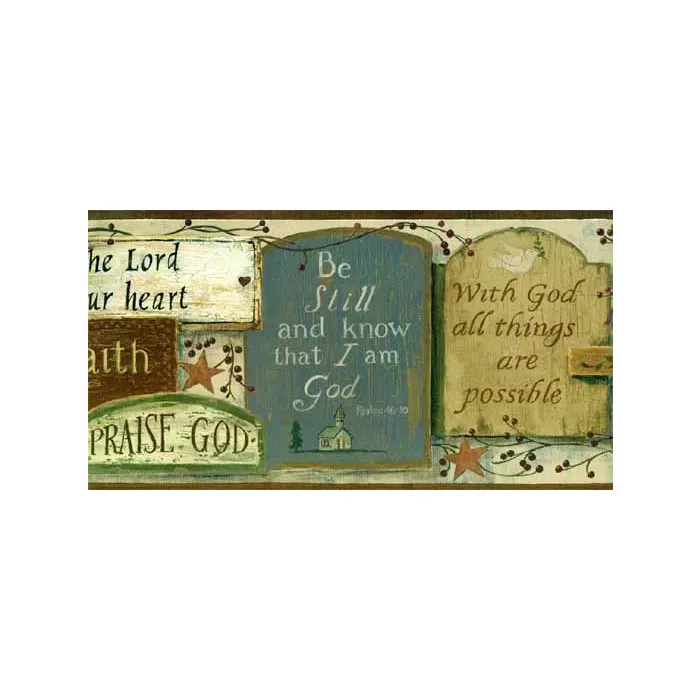 Inspirational Signs Wallpaper Border