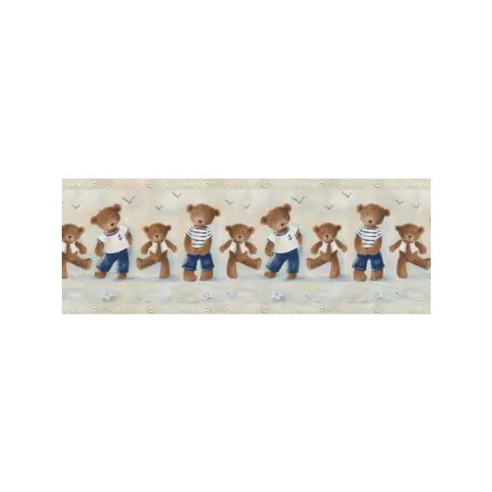 Blue Ahoy Shipmate Wallpaper Border