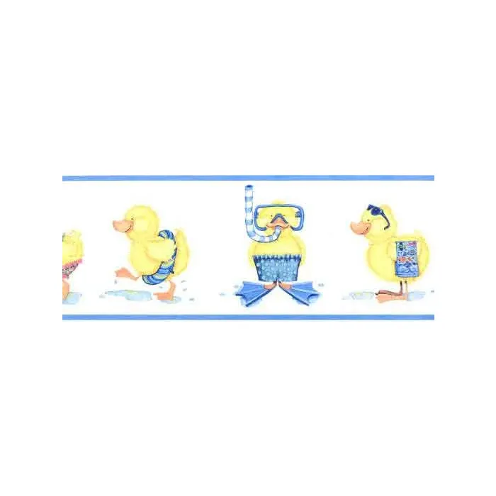 Wading Ducks Wallpaper Border AKA IF2536