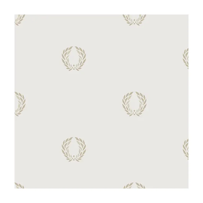 In Register Laurel Leaf Wallpaper Light Beige, Taupe, Metallic Gold Norwall Wallcovering IM36408