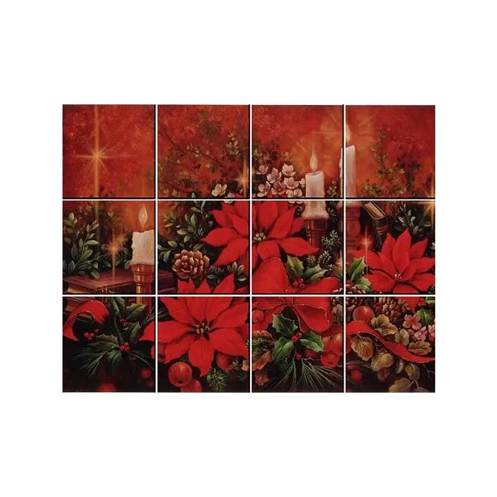 Do It Yourself Christmas Poinsettia IdeaStix Mural IS0160