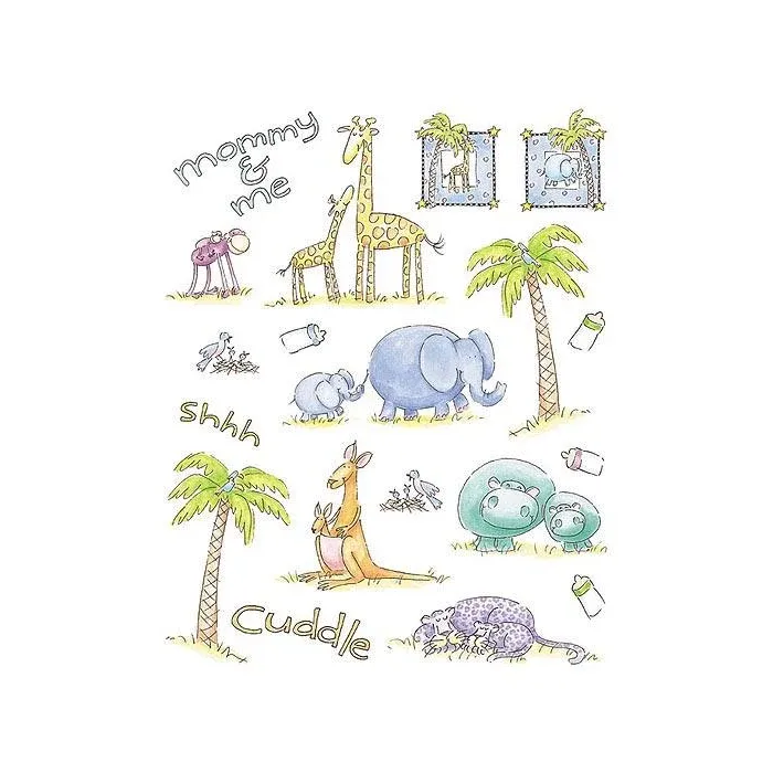 Baby Safari Wallpaper Cutouts