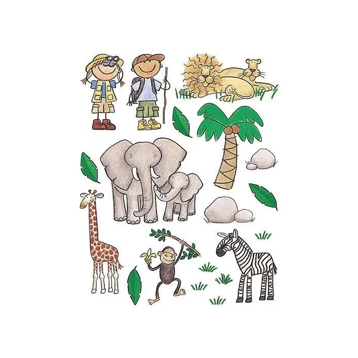 Jungle Safari Wallpaper Cutouts