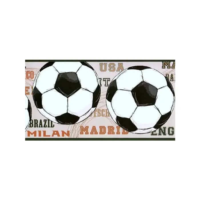 Mens World Cup Soccer Wallpaper Border JE3542BD- 3 Rolls Left