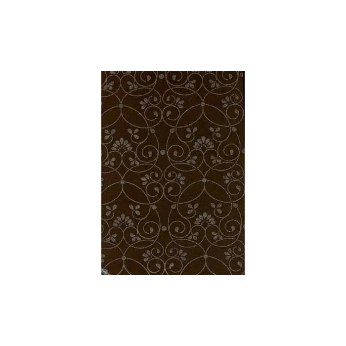 Chocolate Glitter Scroll Wallpaper