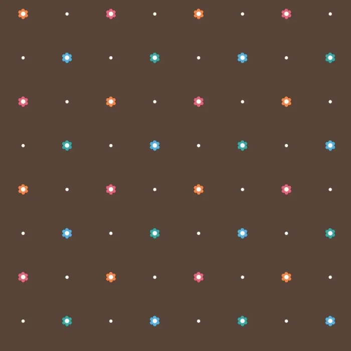 Friends Forever Dena Floral Dot Wallpaper