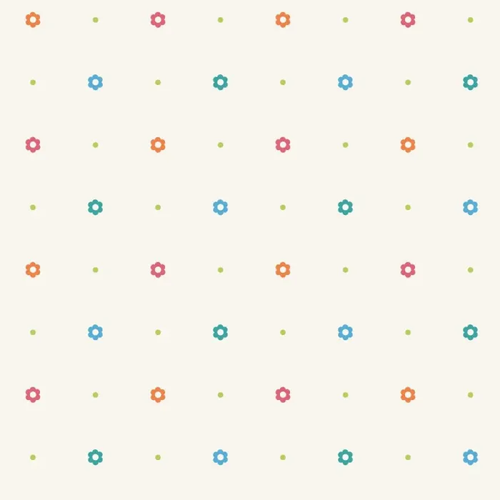 Friends Forever Dena Floral Dot Wallpaper