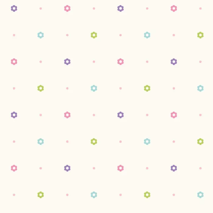 Friends Forever Dena Floral Dot Wallpaper