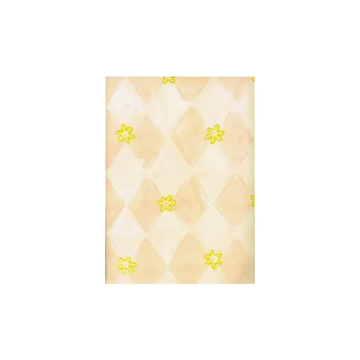 Harlequin and Flower Wallpaper