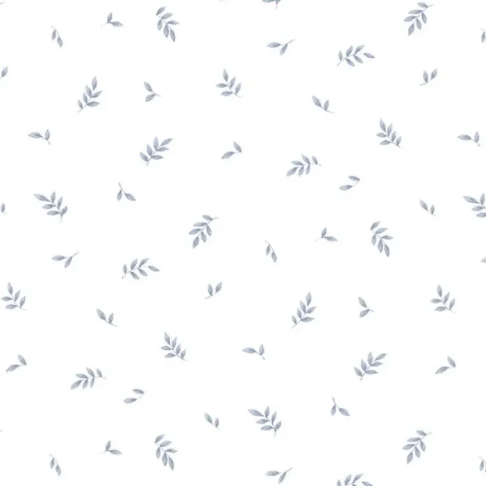 Kitchen Leaves Wallpaper Blue Norwall Wallcovering KB25622