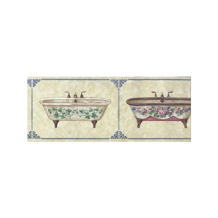 Imperial Framed Bathtub Wallpaper Border