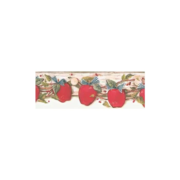 Off-White Country Apple Wallpaper Border