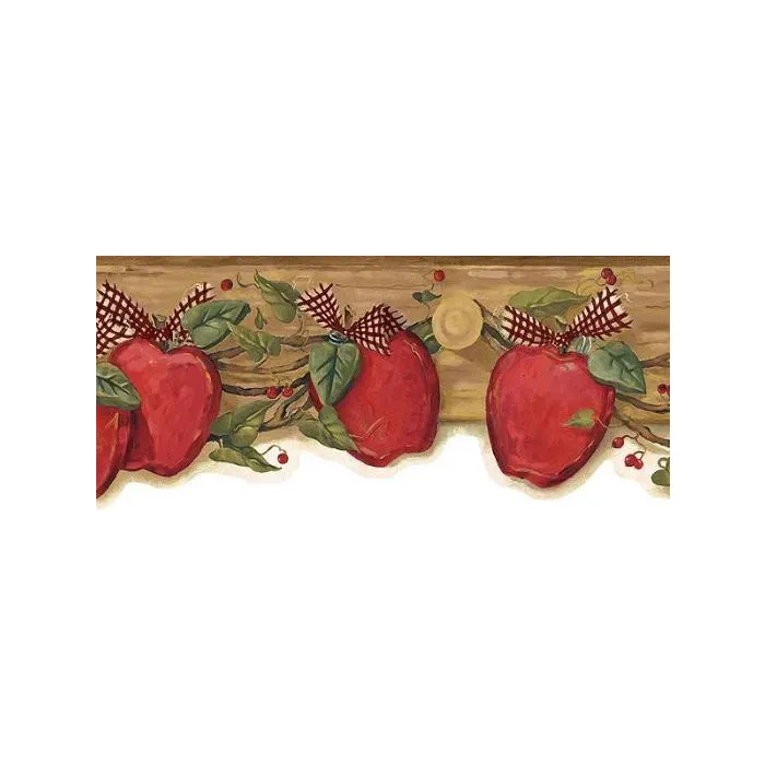 Country Apple Wallpaper Border