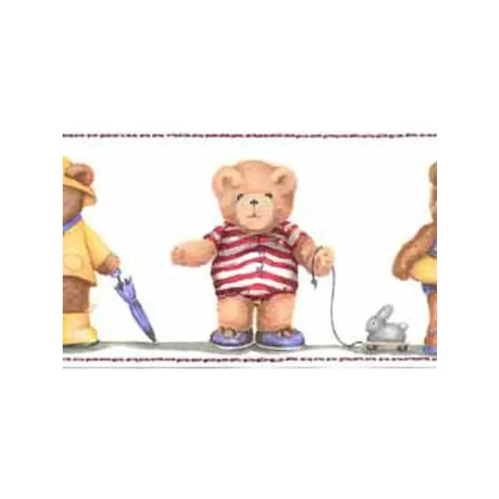 Dressed Up Bears Wallpaper Border
