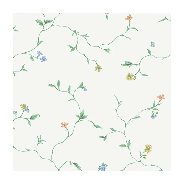 Small Trail Wallpaper Green, Blue, Yellow Norwall Wallcovering KE29903